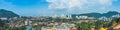 Panoramic View of Penang, Georgetown in Malaysia Royalty Free Stock Photo