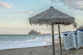 Panoramic view Peniscola with beach, Castellon - Spain