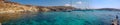 Panoramic view of people in Blue Lagoon.