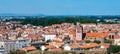 Panoramic view of Perpignan, France Royalty Free Stock Photo