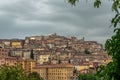 Panoramic view of Perugia Italy, on a summer evening