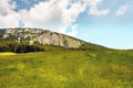 Panoramic view - Piatra Craiului Mountains, Romania Royalty Free Stock Photo