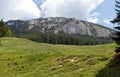 Panoramic view - Piatra Craiului Mountains, Romania Royalty Free Stock Photo