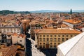 Panoramic view of Piazza del Duomo and Firenze old town in Florence, Italy Royalty Free Stock Photo