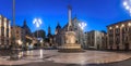 Catania Cathedral at night, Sicily, Italy Royalty Free Stock Photo