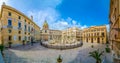 Panoramic view of Piazza Pretoria, Palermo, Sicily, Italy.