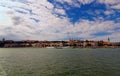 Panoramic view of picturesque Danube River and Buda side with Fisher Bastion and Buda Castle Royal Palace Royalty Free Stock Photo