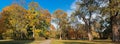 Panoramic view of the picturesque park