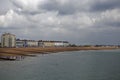 Panoramic view of the pier at Eastbourne Royalty Free Stock Photo