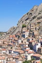 Panoramic view of Pietrapertosa. Basilicata. Italy