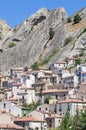 Panoramic view of Pietrapertosa. Basilicata. Italy