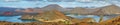 Panoramic view of pinnacle Rock and surroundings in Bartolome