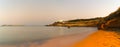 Panoramic view of pirgaki church in Paros island in Greece