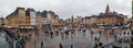 Panoramic view of Place du GÃÂ©nÃÂ©ral de Gaulle, Lille, France Royalty Free Stock Photo