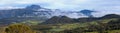 Panoramic view of the Plaine de Cafres in Reunion Island Royalty Free Stock Photo