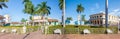 Panoramic view of the Plaza Mayor in Trinidad Royalty Free Stock Photo