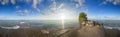 Panoramic view of Point Pelee National Park beach in the summer Royalty Free Stock Photo