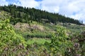 Panoramic view of Poliahu Heiau on Kauai, Hawaii