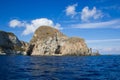 Panoramic view of Ponza island in Lazio, Italy Royalty Free Stock Photo