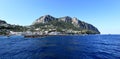 Panoramic view of Marina Grande seaport, Capri Island - Italy Royalty Free Stock Photo