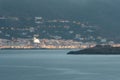 Panoramic view of Port de la Selva at late afternoon Royalty Free Stock Photo