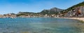 Panorama of Port de Soller, Mallorca, Ballearic Islands, Spain Royalty Free Stock Photo