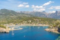 Panoramic view of Port de Soller, Mallorca