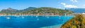 Panoramic view of Port de Soller, Mallorca