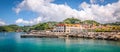 Panoramic view of port of Grenada, Caribbean. Royalty Free Stock Photo