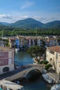 Panoramic view of Port Grimaud, France