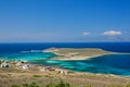 Panoramic view of the port of Kythera in Diakofti village.