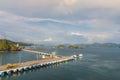 Panoramic view of the port of Langkawi and its archipelago malaysia Royalty Free Stock Photo