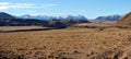 Panoramic view of Porters Pass & Castle Hill in Spring, New Zeal