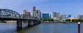 Panoramic view of Portland, Oregon skyline, 26th most populous city in USA