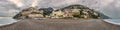 Panoramic view of Positano on Amalfi coast in Italy Royalty Free Stock Photo