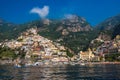 Panoramic view of Positano, small town on Amalfi Coast, Campania, Italy Royalty Free Stock Photo