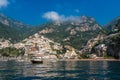 Panoramic view of Positano, small town on Amalfi Coast, Campania, Italy Royalty Free Stock Photo