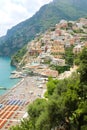 Panoramic view of Positano village, Amalfi Coast, Italy Royalty Free Stock Photo