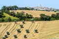 Panoramic view of Potenza Picena Royalty Free Stock Photo