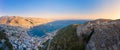 Panoramic view of Pothia Town, capital of Kalymnos, Greece Royalty Free Stock Photo