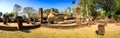 Panoramic View of Pra Khaeo Temple in Kamphaeng Phet Historical Park