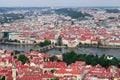 Panoramic view of prague czech republic Royalty Free Stock Photo