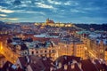 Panoramic view of Prague Royalty Free Stock Photo