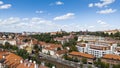 Panoramic view at Prague from VyÃÂ¡ehrad Royalty Free Stock Photo
