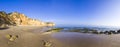 Panoramic view of Praia do Porto de Mos beach in Lagos, Algarve, Portugal Royalty Free Stock Photo