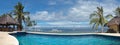 Panoramic view of public water pool at Balicasag island Royalty Free Stock Photo