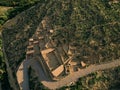 Panoramic view of Pucara de Tilcara pre-inca ruins - Tilcara, Jujuy, Argentina Royalty Free Stock Photo