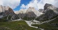 Panoramic view: Puez Odles Naturepark - Fermeda - Sass Rigais - Furchetta