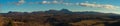 Panoramic view of the Puy-de-Dome and the Puy-de-Come in Auvergne, France Royalty Free Stock Photo