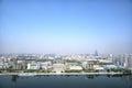 Panoramic view of Pyongyang in the morning. DPRK - North Korea. Royalty Free Stock Photo